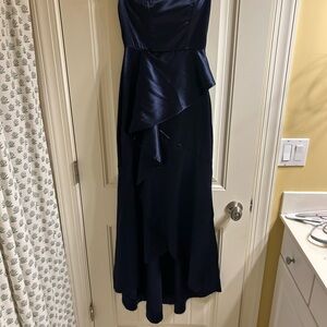 Blue Strapless Sweetheart Gown for Cocktail